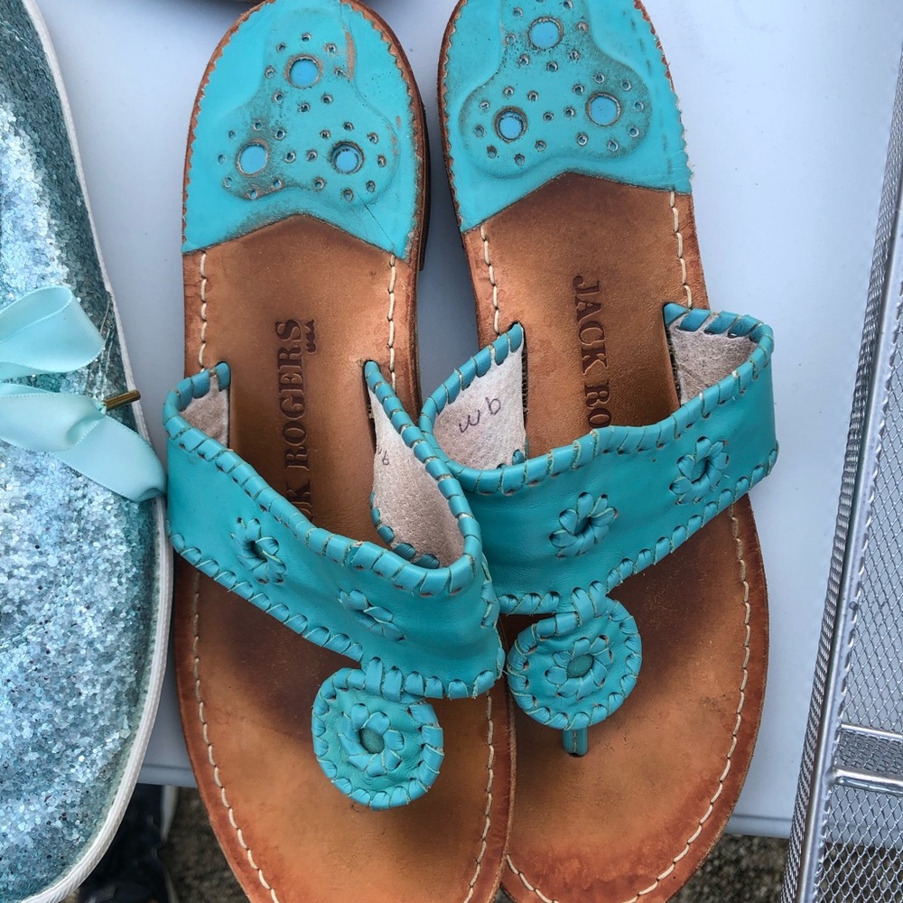 Jack Rogers blue sz 8.5 EUC! Jacks flat sandal